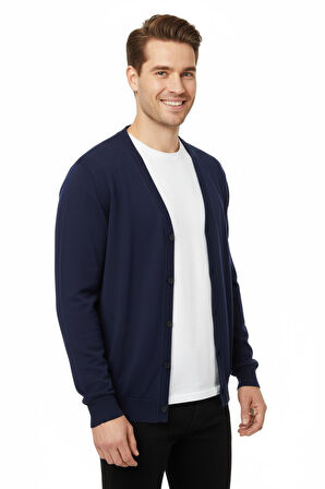 Erkek Spor Selanik Düğmeli Hırka Regular Kalıp BGL-ST04873