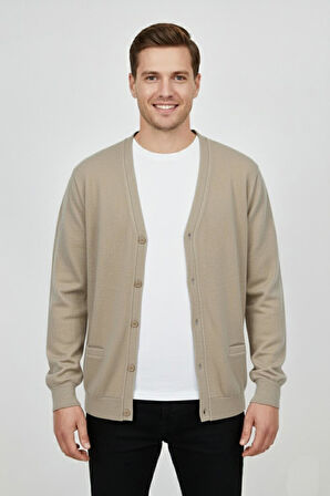 Erkek Spor Selanik Düğmeli Hırka Regular Kalıp BGL-ST04873