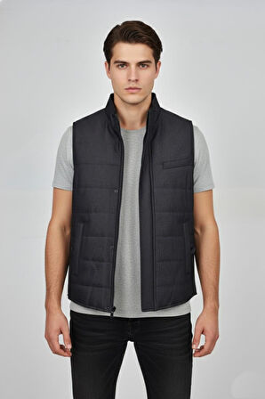 Erkek Spor Hakim Yaka Yelek Regular Kalıp 959-309 BGL-ST04875