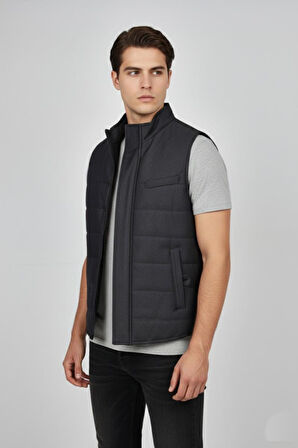 Erkek Spor Hakim Yaka Yelek Regular Kalıp 959-309 BGL-ST04875