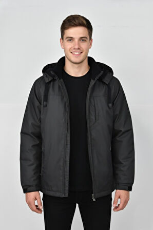Erkek Kapüşonlu Mevsimlik Spor Mont 99537 BBGL-ST04876