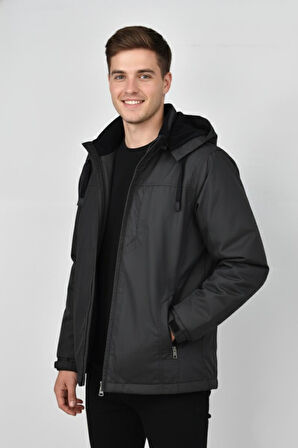 Erkek Kapüşonlu Mevsimlik Spor Mont 99537 BBGL-ST04876