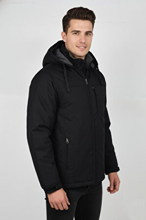 Erkek Kapüşonlu Mevsimlik Spor Mont 99537 BBGL-ST04876