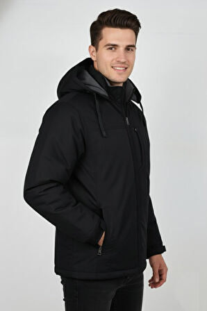 Erkek Kapüşonlu Mevsimlik Spor Mont 99537 BBGL-ST04876