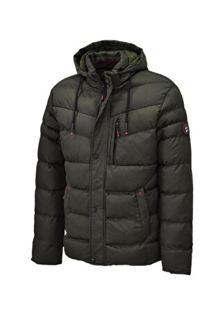 Erkek Kapüşonlu İç Kürklü Spor Mont 99526 BGL-ST04171