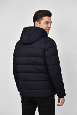 Erkek Kapüşonlu İç Kürklü Spor Mont 99528 BGL-ST04880