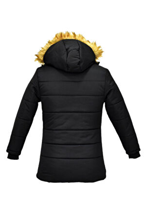 Kız Çocuk Kapüşonlu Mont BS-2022