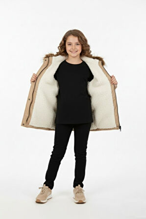 Kız Çocuk Kapüşonlu Mont BGL-ST04886