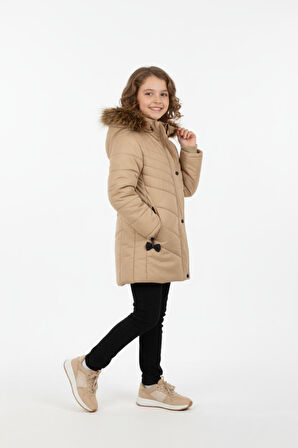 Kız Çocuk Kapüşonlu Mont BGL-ST04886