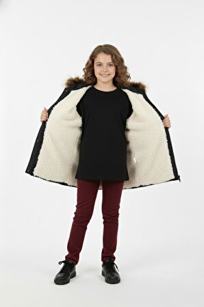 Kız Çocuk Kapüşonlu Mont BGL-ST04886