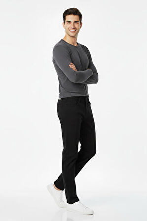 Erkek Siyah Kanvas Likralı Pantolon BGL-ST04890