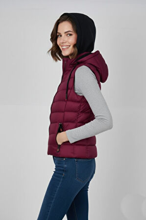 Kadın Kapüşonlu Spor Yelek 5000 BGL-ST04894