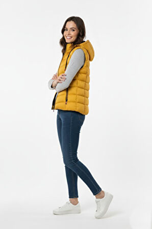 Kadın Kapüşonlu Spor Yelek 5000 BGL-ST04894