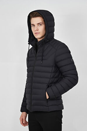 Erkek Kapüşonlu Spor Mont Regular Fit 3019 BGL-ST04897