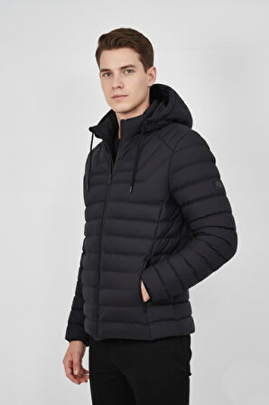 Erkek Kapüşonlu Spor Mont Regular Fit 3019 BGL-ST04897