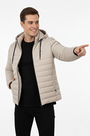 Erkek Kapüşonlu Spor Mont Regular Fit 3019 BGL-ST04897