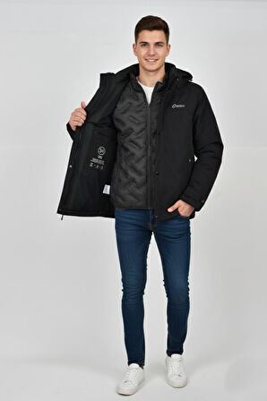 Erkek Kapüşonlu Spor Mont 2 Parça Regular Fit 3362 BGL-ST04898