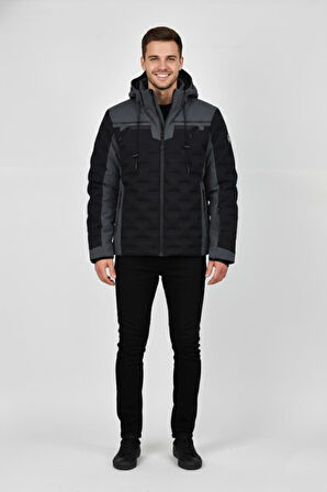 Erkek Kapüşonlu Spor Mont Regular Fit 3331 BGL-ST04899