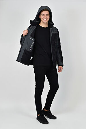 Erkek Kapüşonlu Spor Mont Regular Fit 3331 BGL-ST04899