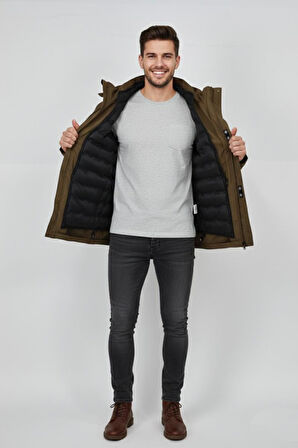 Erkek Kapüşonlu Spor Mont 2 Parça Regular Fit 3361 BGL-ST04901