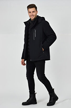 Erkek Kapüşonlu Spor Mont 2 Parça Regular Fit 3361 BGL-ST04901