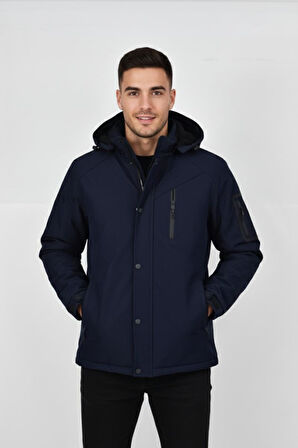Erkek Kapüşonlu Spor Mont Regular Fit 3013 BGL-ST04908