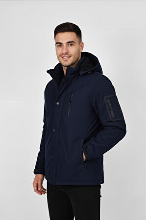 Erkek Kapüşonlu Spor Mont Regular Fit 3013 BGL-ST04908