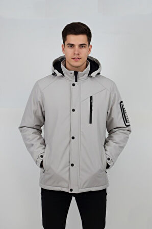 Erkek Kapüşonlu Spor Mont Regular Fit 3013 BGL-ST04908