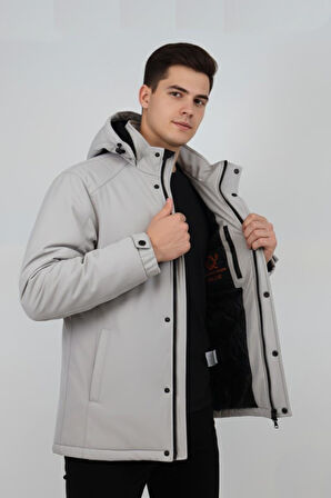 Erkek Kapüşonlu Spor Mont Regular Fit 3013 BGL-ST04908