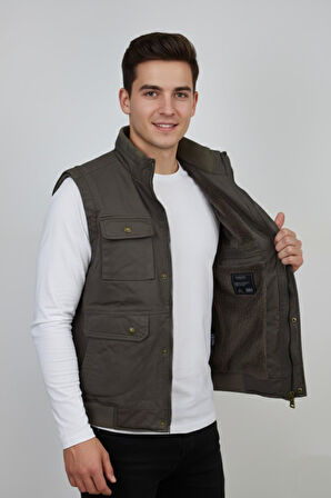 Erkek Kışlık İçi Peluş Spor Avcı Yelek 4101 BGL-ST04910