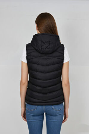 Kadın Kapüşonlu Spor Yelek 5002 BGL-ST04912