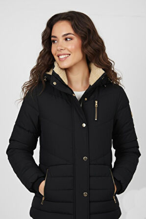 Kadın Spor İçi Peluş Mont M5309 BGL-ST04914