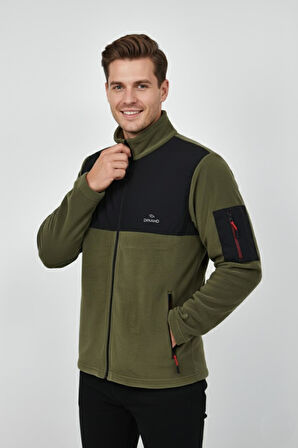 Erkek Büyük Beden Fermuarlı Cepli Polar Ceket 6545 BGL-ST04918