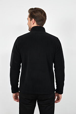 Erkek Büyük Beden Fermuarlı Cepli Polar Ceket 6545 BGL-ST04918