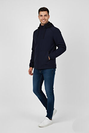 Erkek Kapüşonlu Mevsimlik Spor Mont 8077 BGL-ST04919