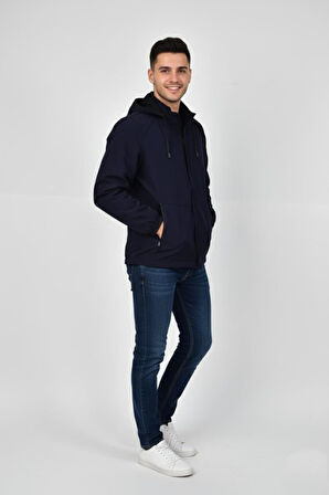 Erkek Kapüşonlu Mevsimlik Spor Mont 8077 BGL-ST04919