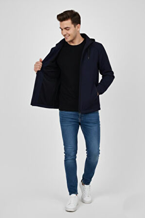 Erkek Kapüşonlu Mevsimlik Spor Mont 8077 BGL-ST04919