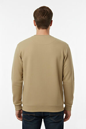 Erkek Büyük Beden Sıfır Yaka Selanik Sweatshirt BGL-ST04927