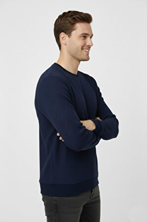 Erkek Sıfır Yaka Kazak Petek Örgü Klasik Kalıp 7002 BGL-ST04928