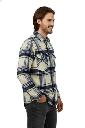 Erkek Kışlık Çift Cep Kapaklı Oduncu Gömlek BGL-ST04930