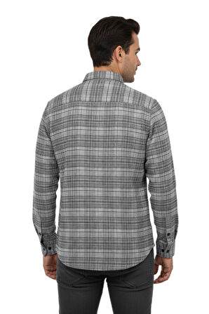 Erkek Kışlık Çift Cep Kapaklı Gömlek BGL-ST04931