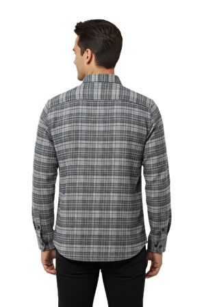 Erkek Kışlık Çift Cep Kapaklı Gömlek BGL-ST04931