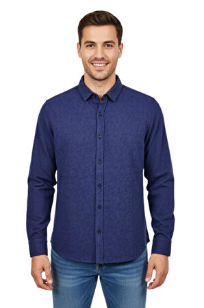 Erkek Spor Silim Fit Dokuma Gömlek BGL-ST04946