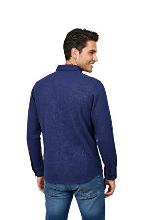 Erkek Spor Silim Fit Dokuma Gömlek BGL-ST04946