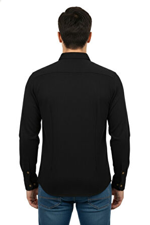 Erkek Spor Silim Fit Dokuma Gömlek BGL-ST04946