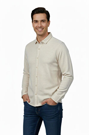 Erkek Spor Silim Fit Dokuma Gömlek BGL-ST04946