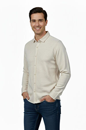 Erkek Spor Silim Fit Dokuma Gömlek BGL-ST04946