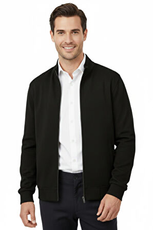 Erkek Spor Hakim Yaka Fermuarlı Hırka Regular Fit BGL-ST04947