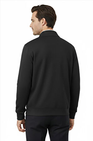 Erkek Spor Hakim Yaka Fermuarlı Hırka Regular Fit BGL-ST04947