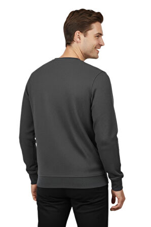 Erkek Sıfır Yaka Petek Doku Regular Fit Sweatshirt BGL-ST04950